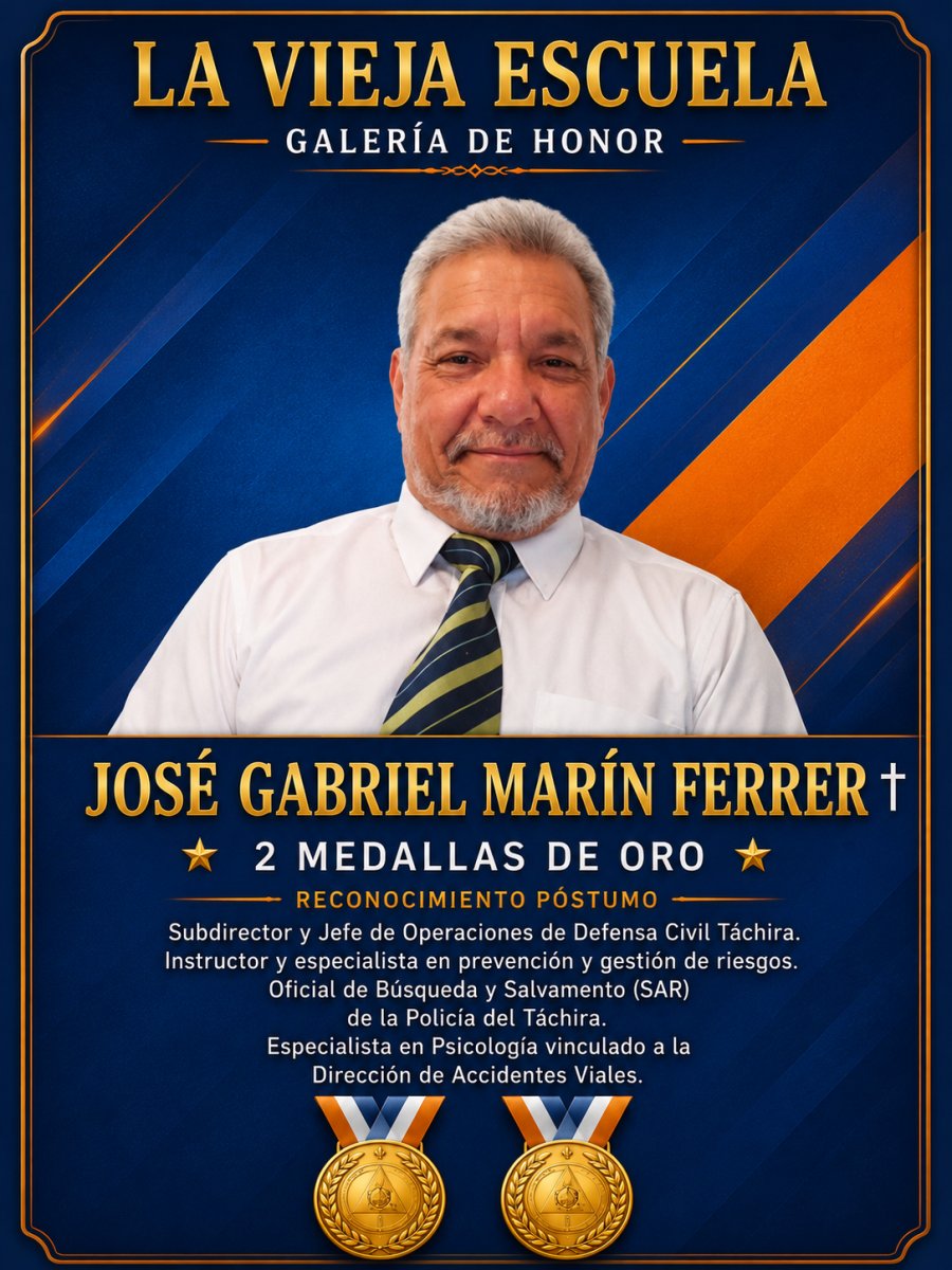 Lámina de honor de José Gabriel Marín Ferrer